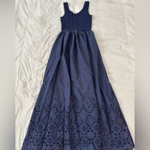 Elegant Navy Maxi Dress